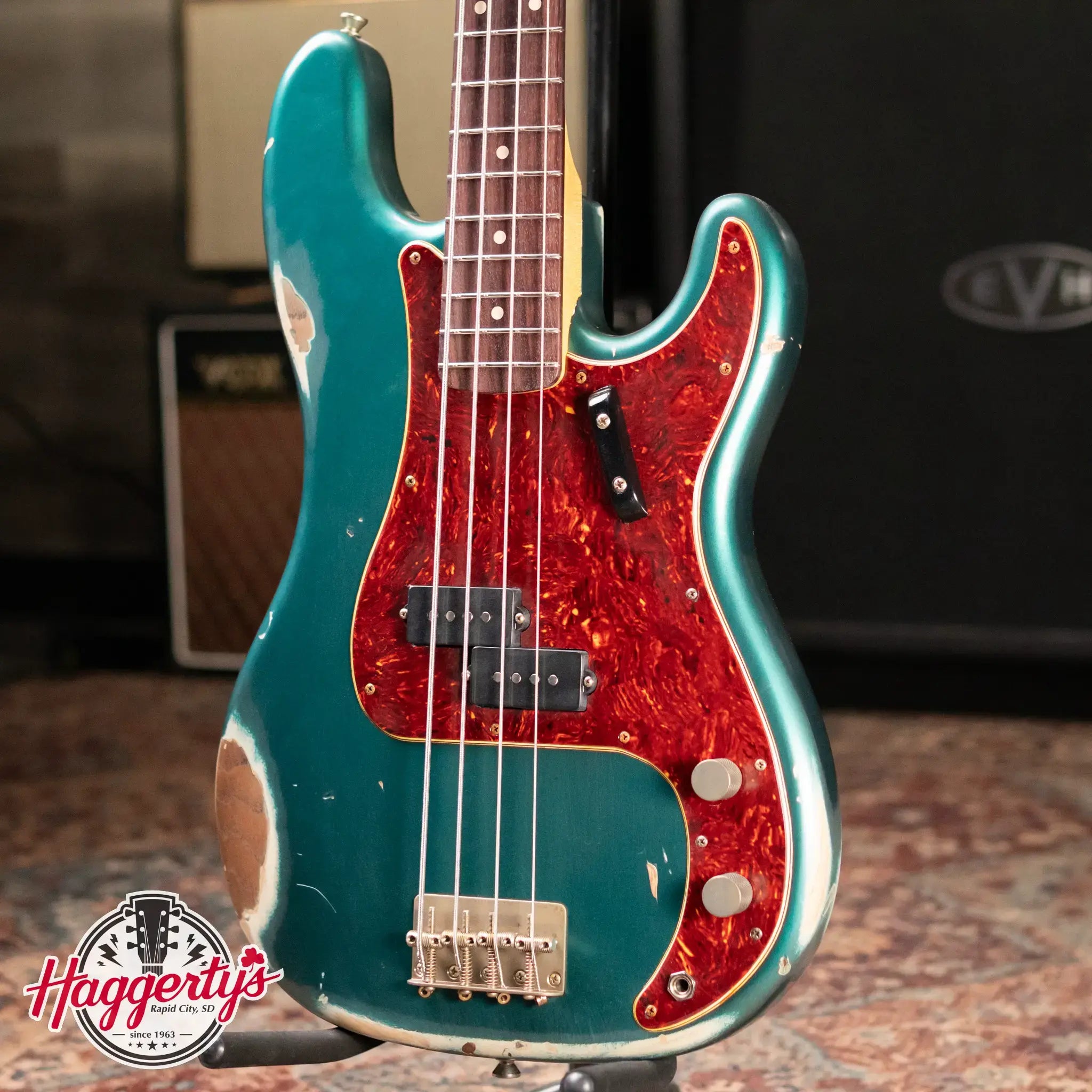 Nash PB-63 Electric Bass - Ocean Turquoise Metallic with Hardshell Case
