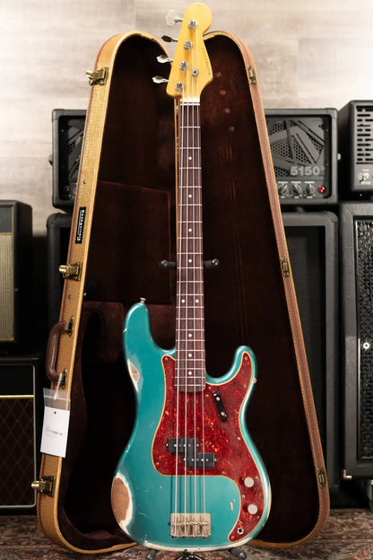 Nash PB-63 Electric Bass - Ocean Turquoise Metallic with Hardshell Case