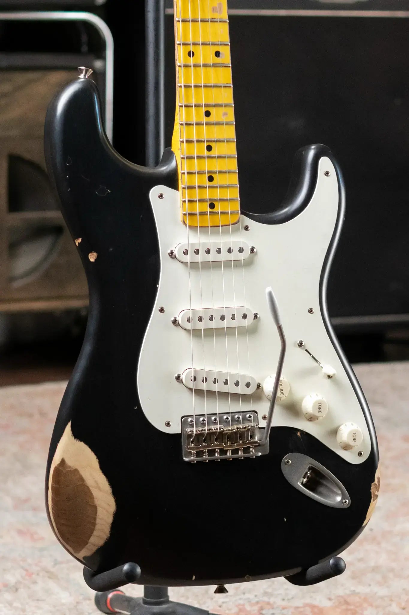 Nash S-57 Electric Guitar - Black with Hardshell Case