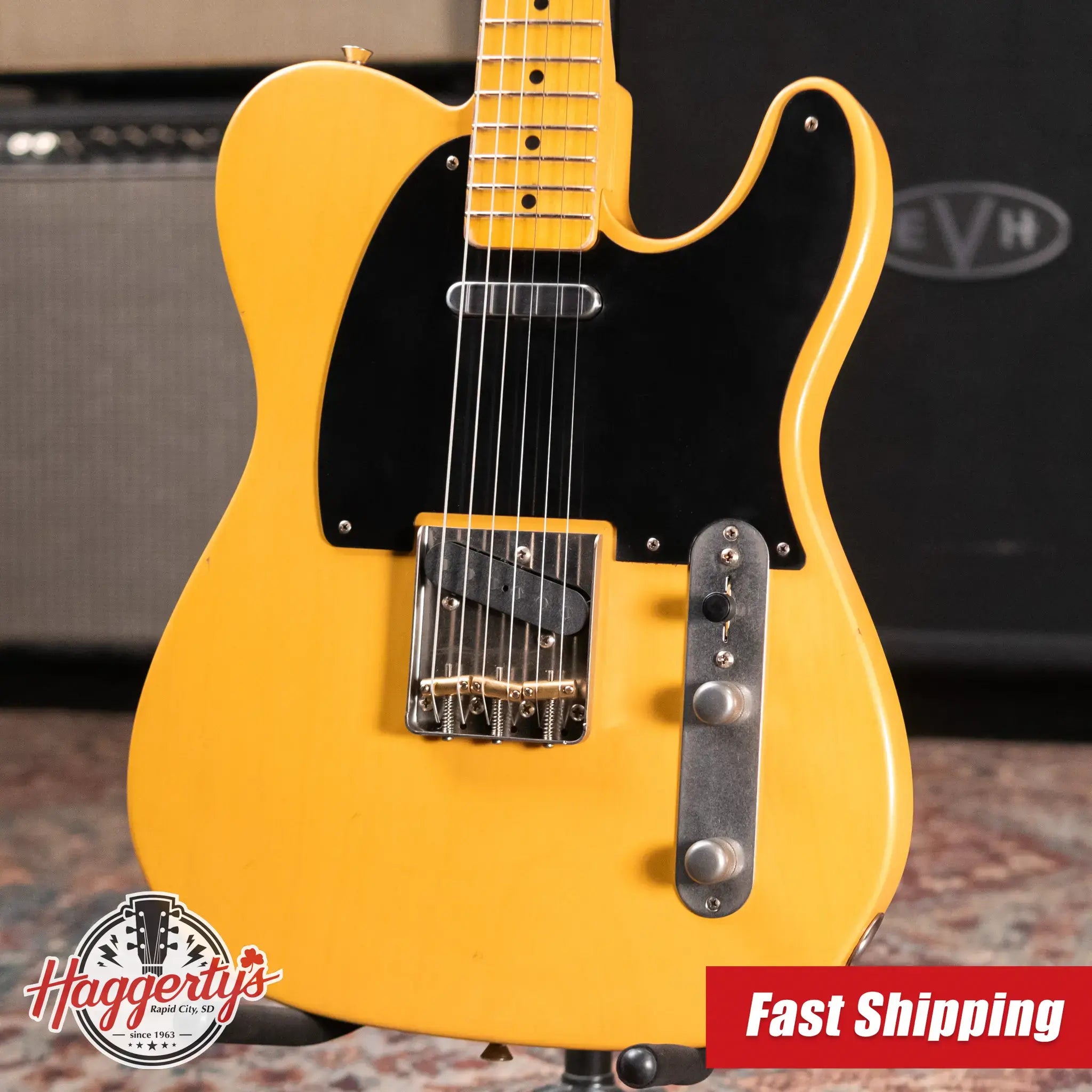 Nash T-52 Ash Body Light Aged Electric Guitar - Butterscotch Blonde with Hardshell Case
