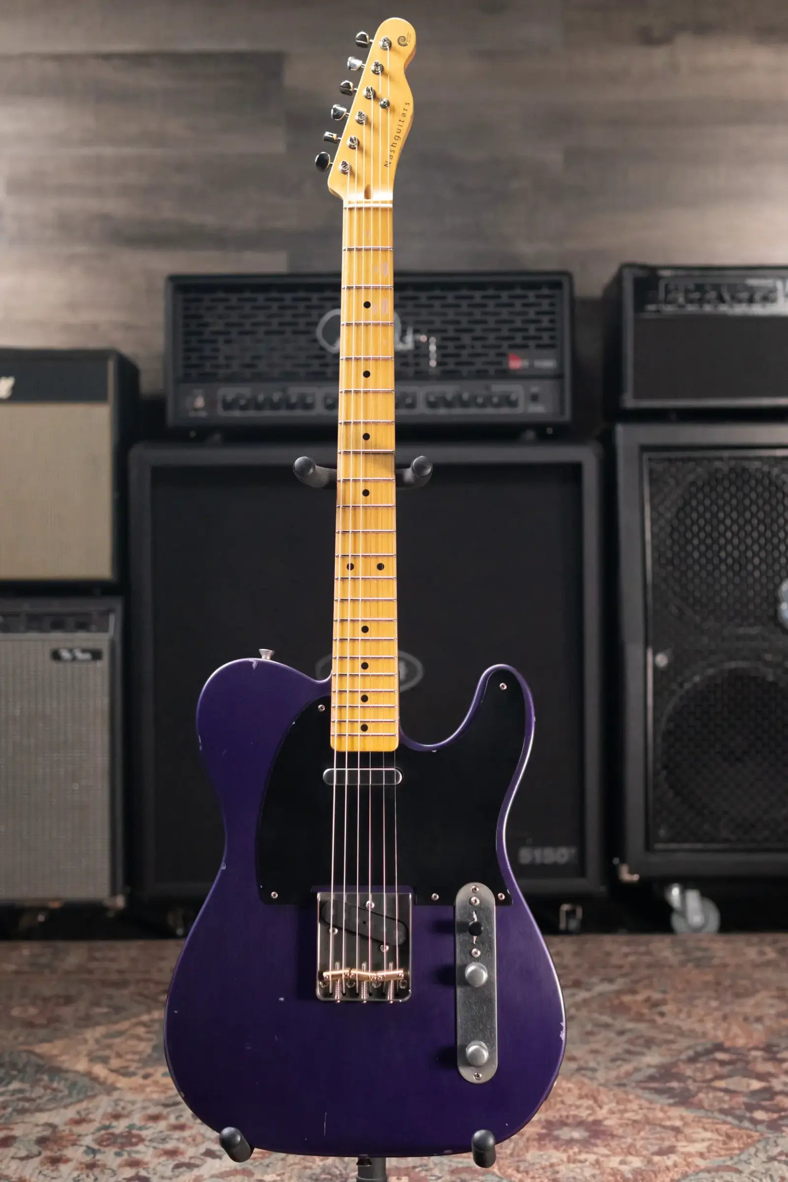 Nash T-52 Nautilus Neck Electric Guitar - Grape Metallic with Hardshell Case