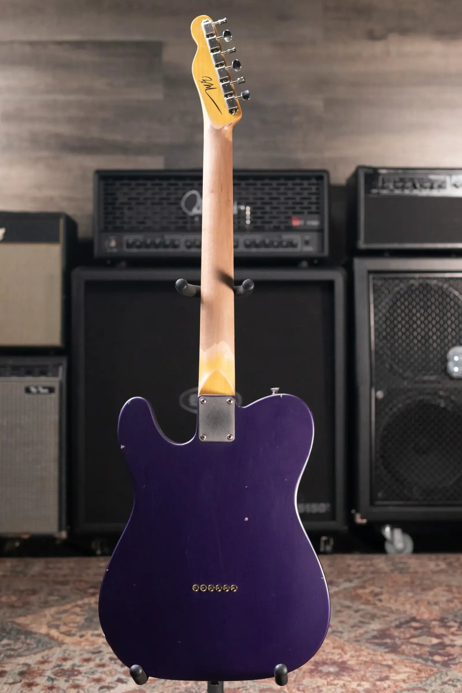 Nash T-52 Nautilus Neck Electric Guitar - Grape Metallic with Hardshell Case