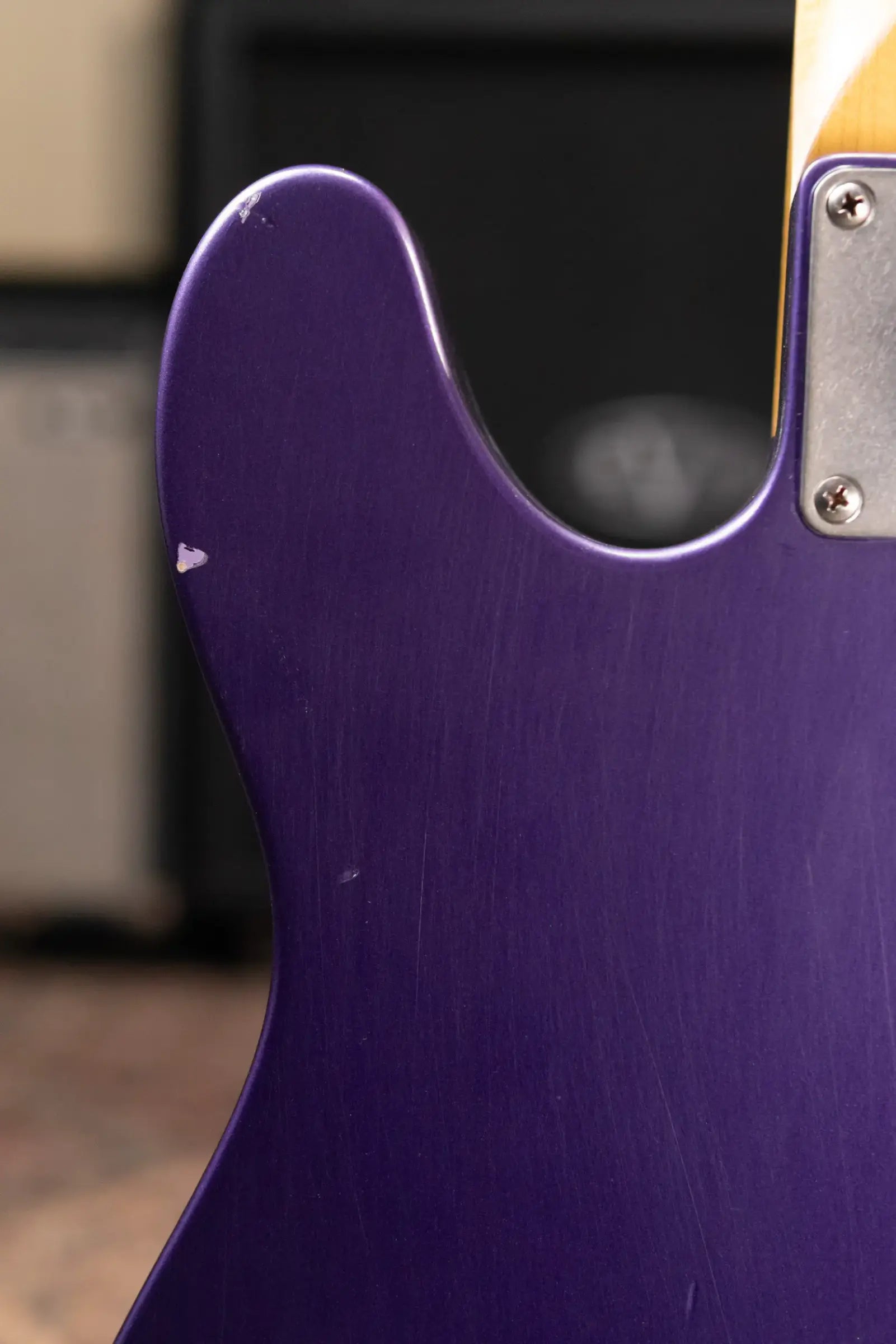 Nash T-52 Nautilus Neck Electric Guitar - Grape Metallic with Hardshell Case