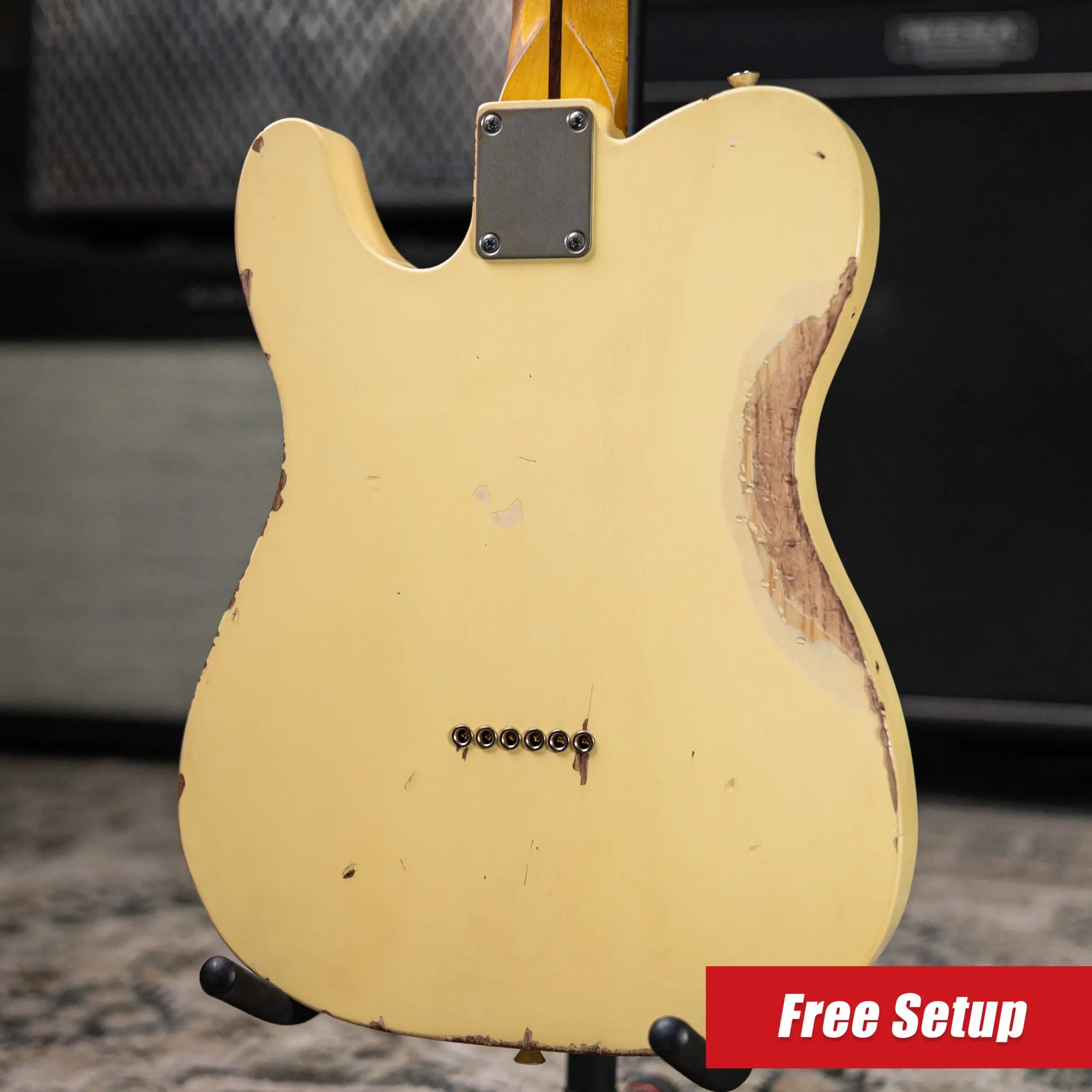 Nash T-57 Electric Guitar - Vintage White with Hardshell Case