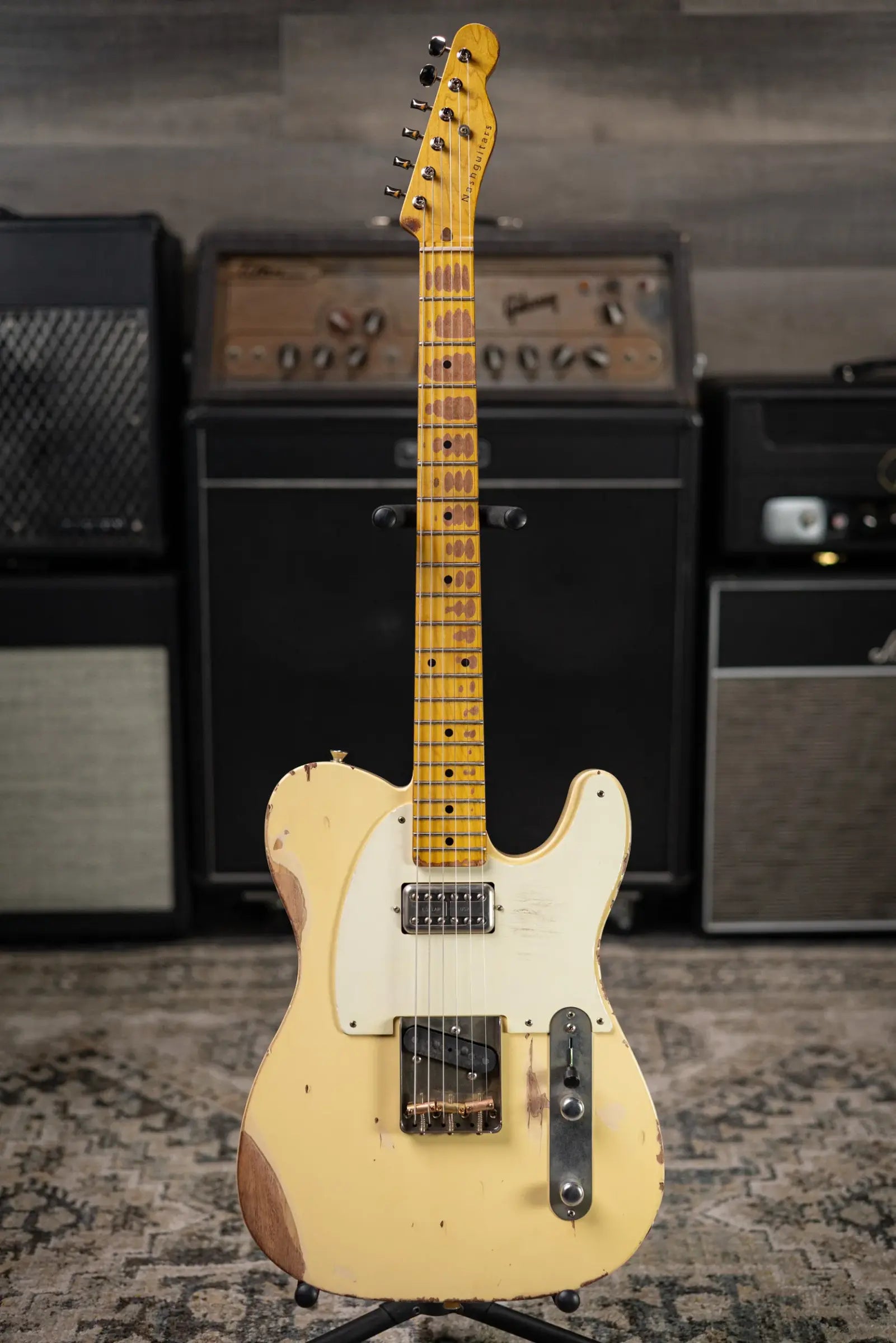 Nash T-57 Electric Guitar - Vintage White with Hardshell Case