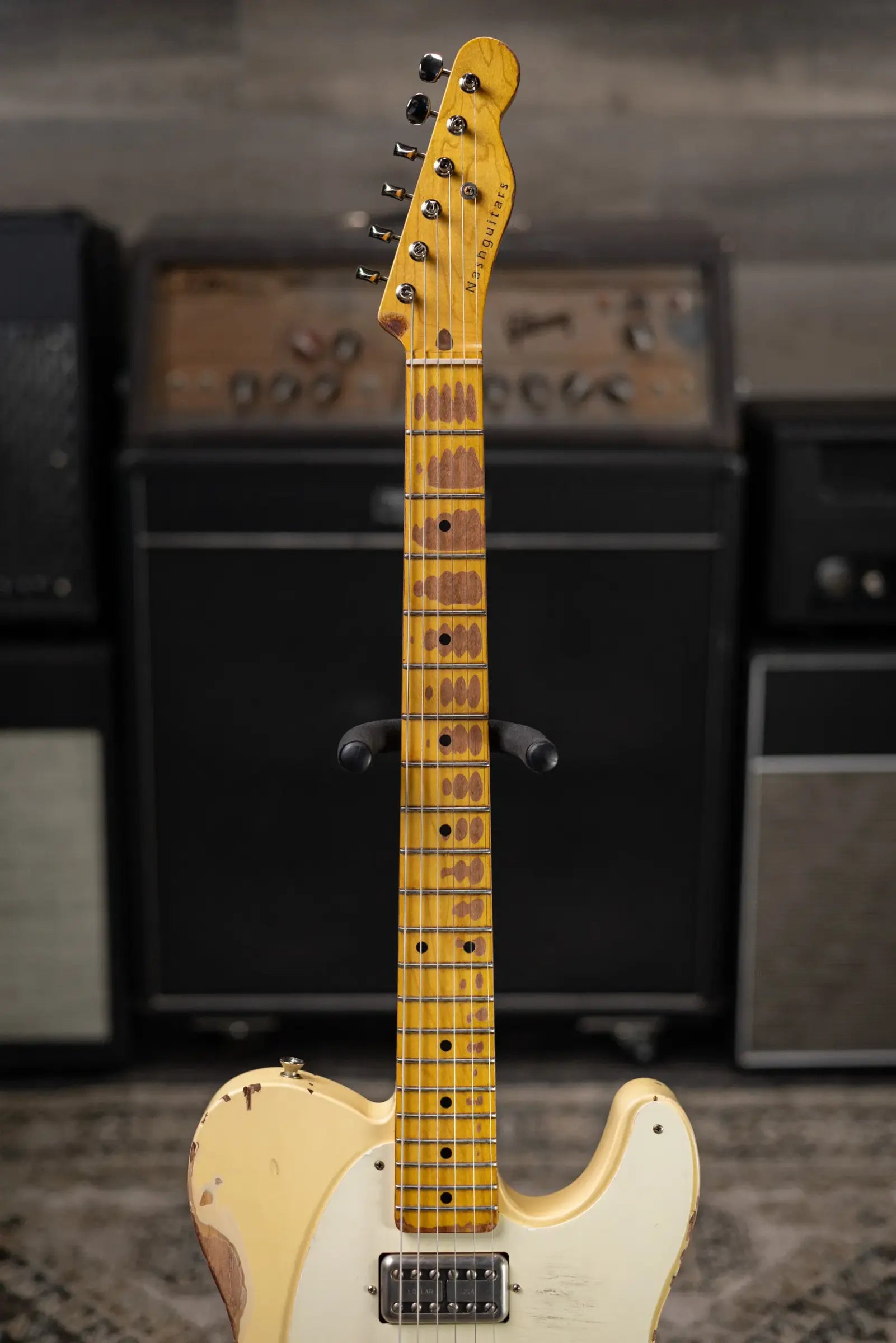 Nash T-57 Electric Guitar - Vintage White with Hardshell Case