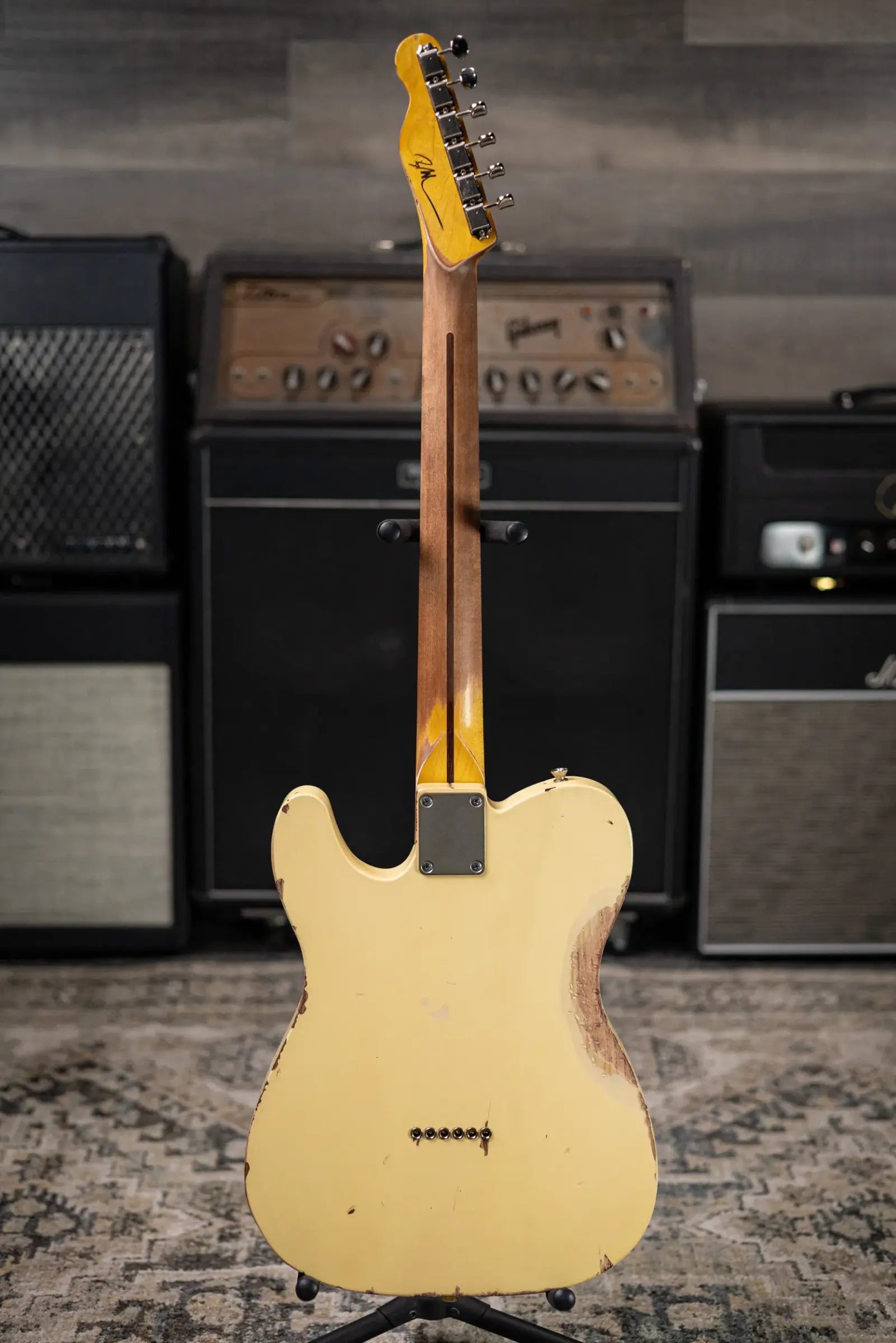 Nash T-57 Electric Guitar - Vintage White with Hardshell Case