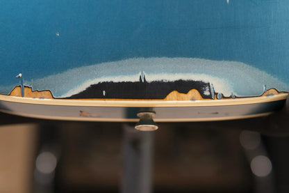 Nash T-63 Double Bound with Bigsby Electric Guitar - Ocean Turquoise Metallic over 2-Tone Burst with Hardshell Case