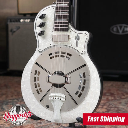 National Custom ResoLectric Guitar - Revolver with Pearloid Top and Hardshell Case