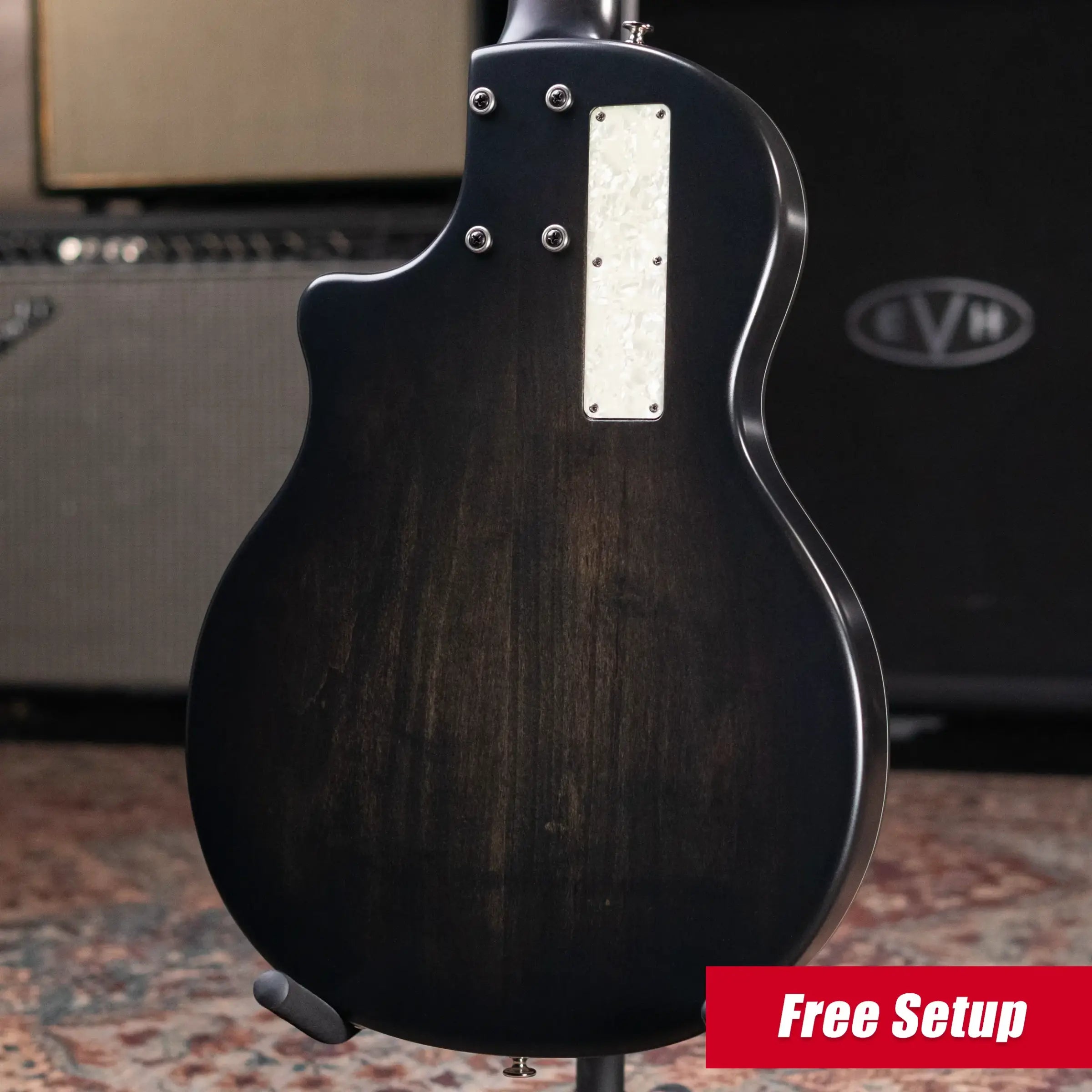 National Custom ResoLectric Guitar - Revolver with Pearloid Top and Hardshell Case