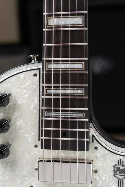 National Custom ResoLectric Guitar - Revolver with Pearloid Top and Hardshell Case