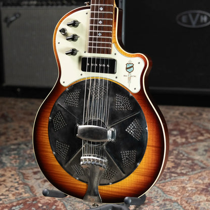 National Resoletric Electric Resonator Guitar - Sunburst with Hardshell Case - Used