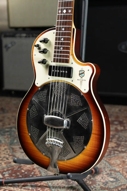 National Resoletric Electric Resonator Guitar - Sunburst with Hardshell Case - Used
