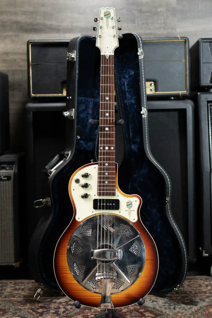 National Resoletric Electric Resonator Guitar - Sunburst with Hardshell Case - Used