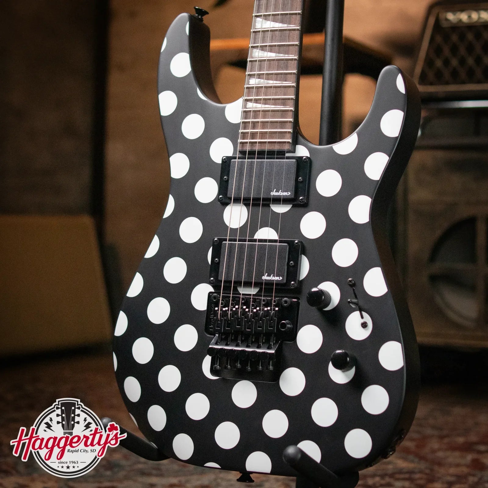 Jackson X Series Soloist SLX DX, Laurel Fingerboard - Polka Dot