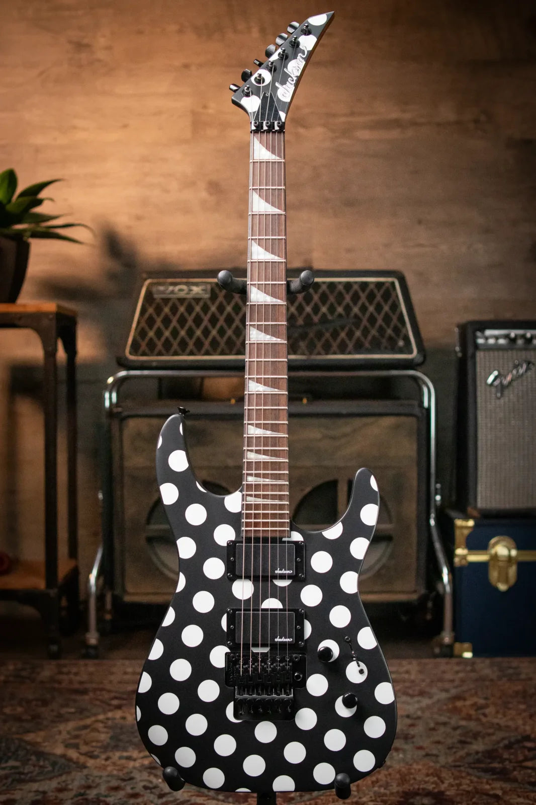 Jackson X Series Soloist SLX DX, Laurel Fingerboard - Polka Dot