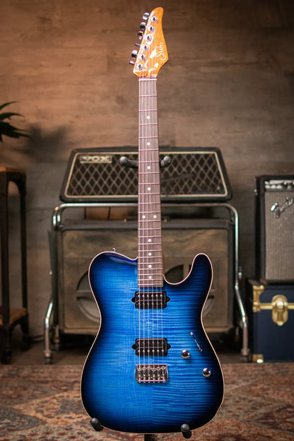 Suhr Custom Shop Classic T Electric - Trans Whale Blue Burst