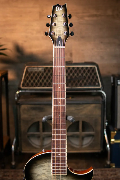 ESP LTD TL-6 Acoustic/Electric Guitar - Charcoal Burst