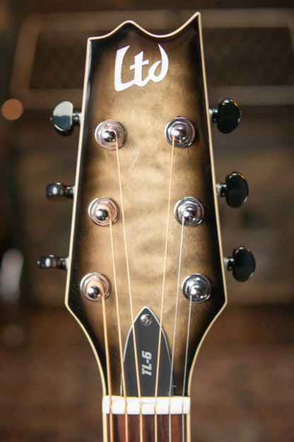 ESP LTD TL-6 Acoustic/Electric Guitar - Charcoal Burst