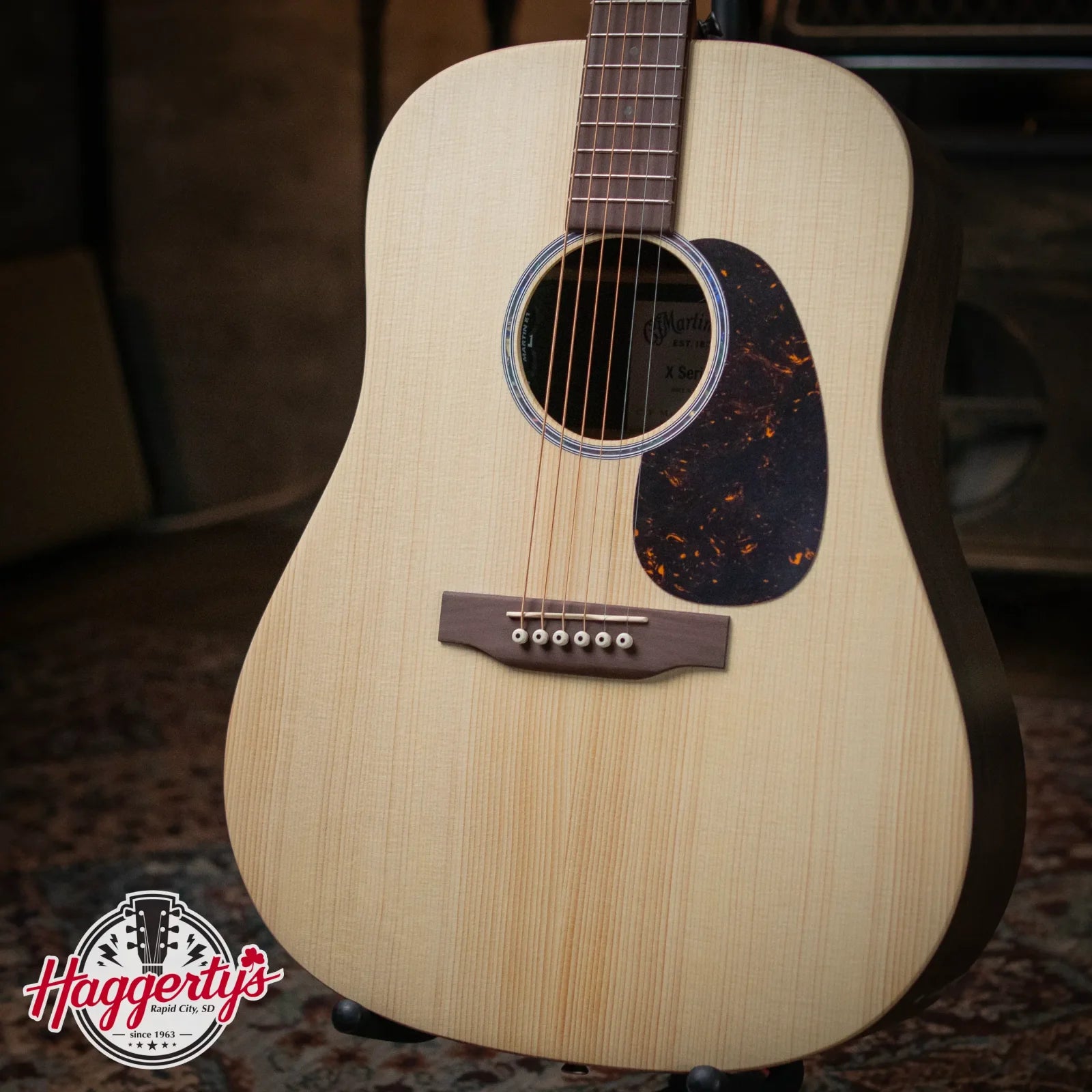 Martin D-X2E Dreadnought Brazilian Rosewood Pattern Acoustic/Electric with Gig Bag