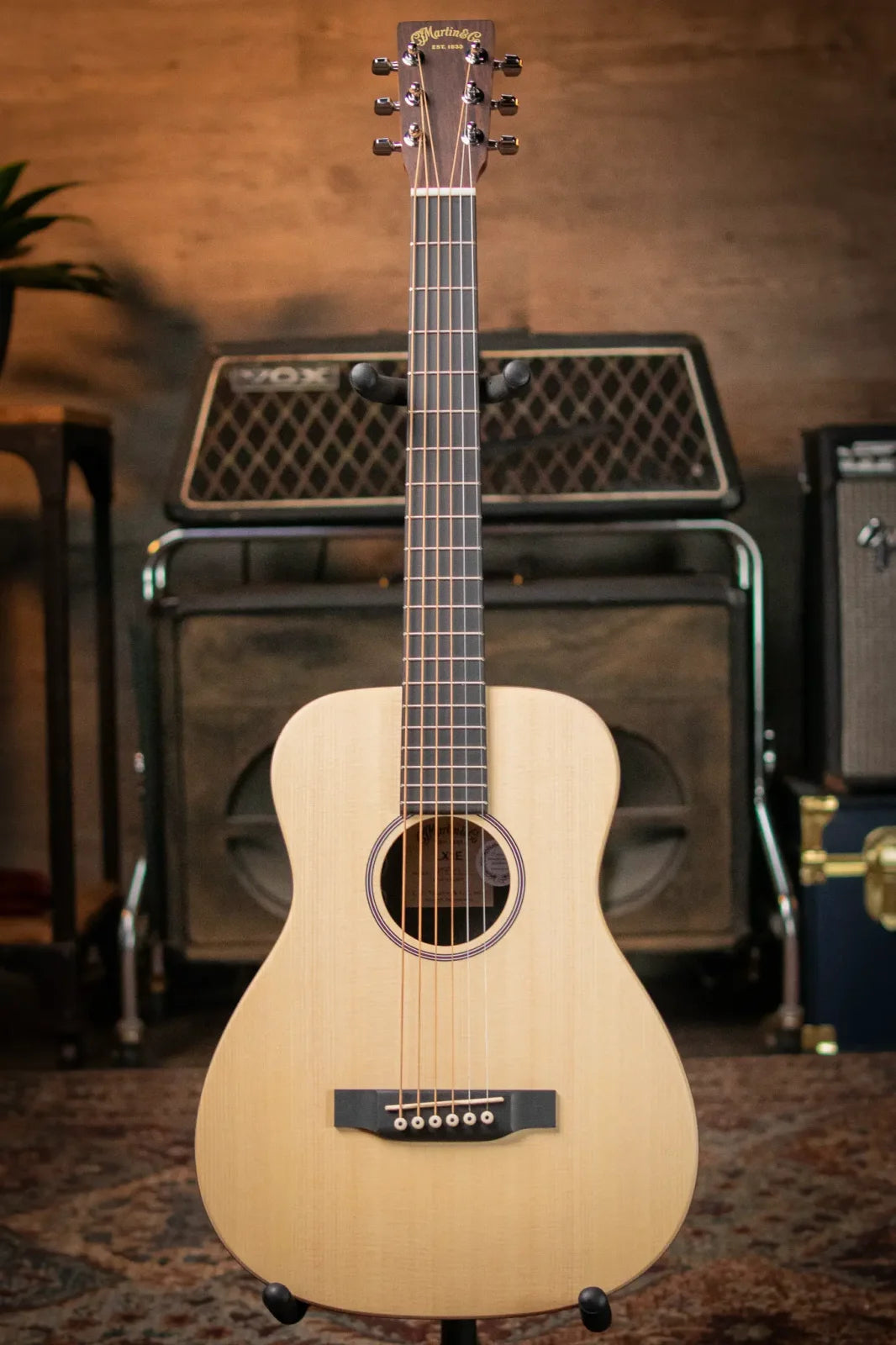 Martin LX1E Little Martin Acoustic-Electric Guitar, Natural with Gig Bag - Floor Model Demo