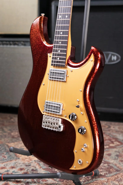 Novo Custom Idris HH Electric Guitar - Root Beer Sparkle with Gig Bag