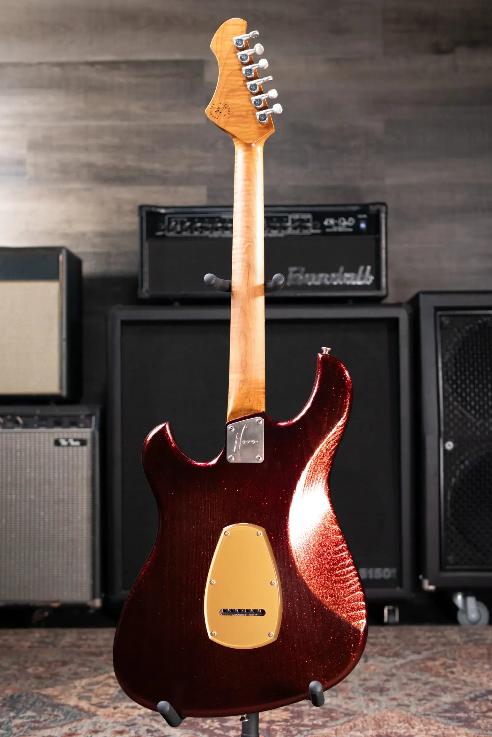 Novo Custom Idris HH Electric Guitar - Root Beer Sparkle with Gig Bag