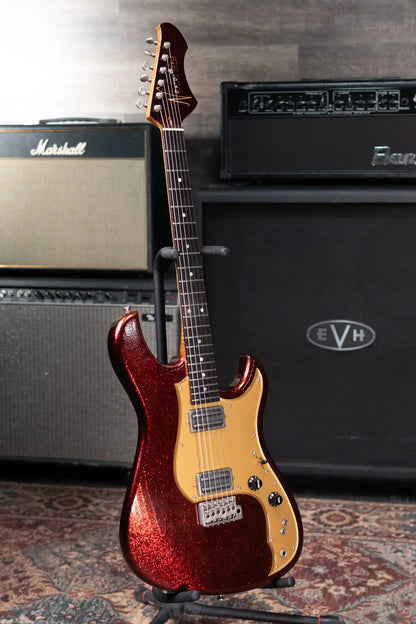 Novo Custom Idris HH Electric Guitar - Root Beer Sparkle with Gig Bag