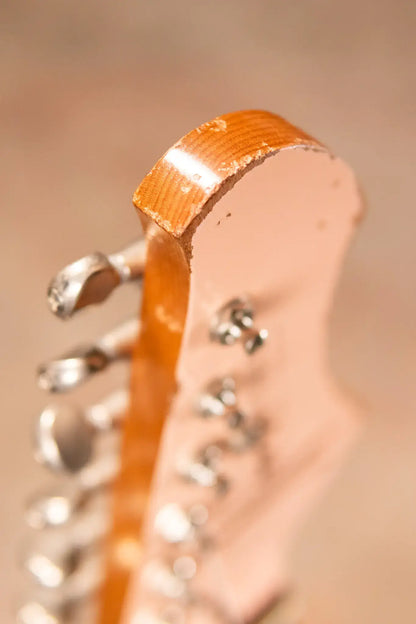 Novo Custom Idris HSS Electric Guitar - Shell Pink over '64 3-Tone Burst with Softshell Gig Bag