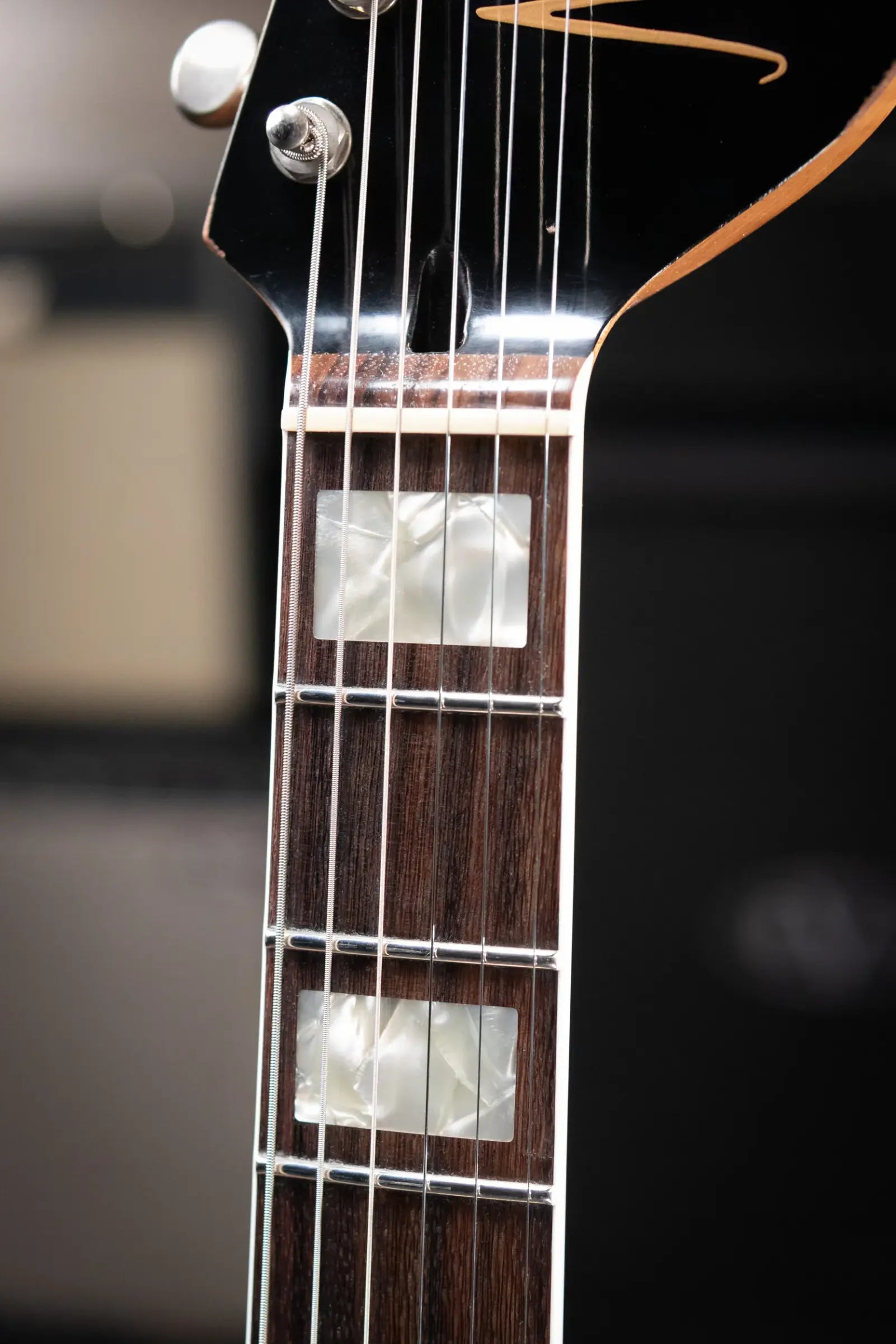 Novo Custom Miris P2 Semi-Hollow Electric Guitar - Faded Sparkling Burgundy with Gig Bag