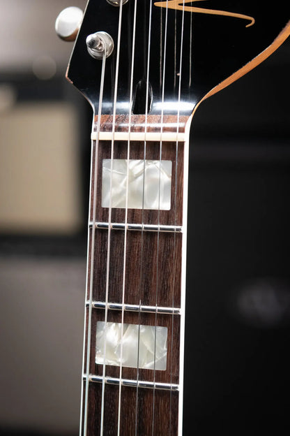 Novo Custom Miris P2 Semi-Hollow Electric Guitar - Faded Sparkling Burgundy with Gig Bag