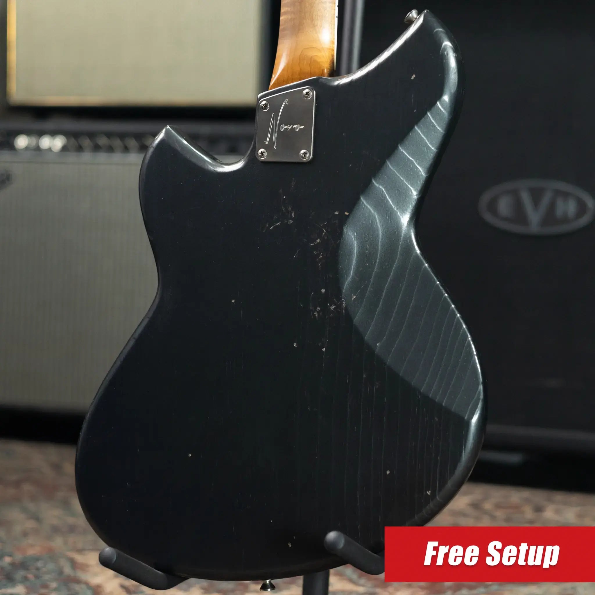 Novo Custom Serus P2 Electric Guitar - Charcoal Frost with Gig Bag