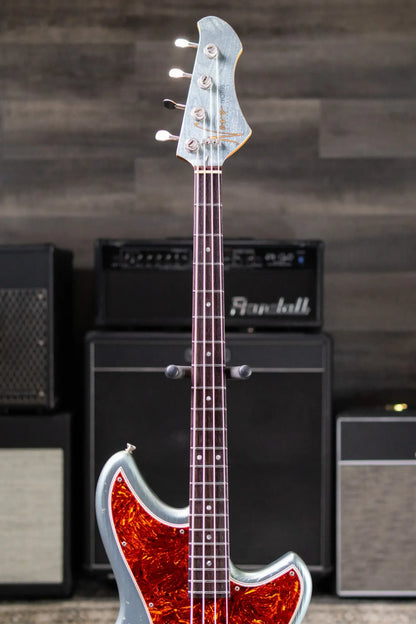 Novo Custom Shop Ivorus Electric Bass - Ice Blue Metallic with Gig Bag