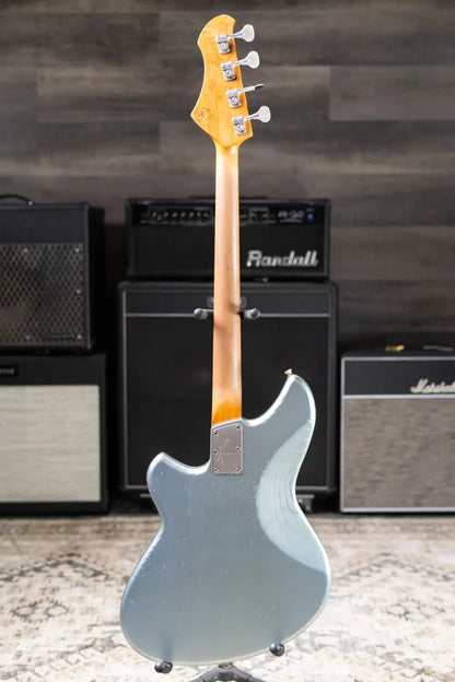 Novo Custom Shop Ivorus Electric Bass - Ice Blue Metallic with Gig Bag