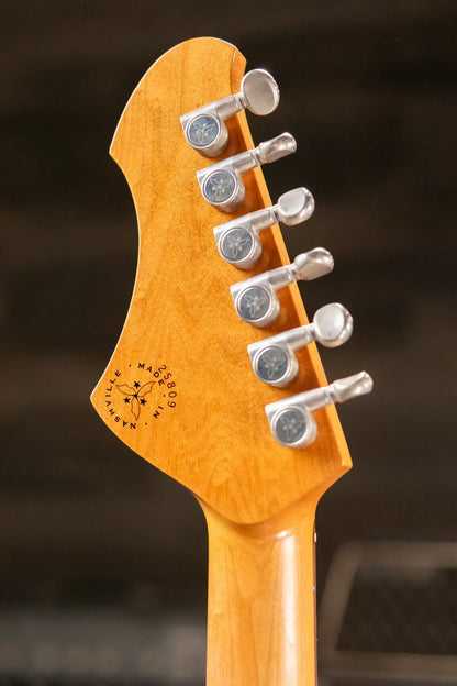 Novo Custom Shop Miris J Semi-Hollow Electric Guitar - Olympic White with Gig Bag