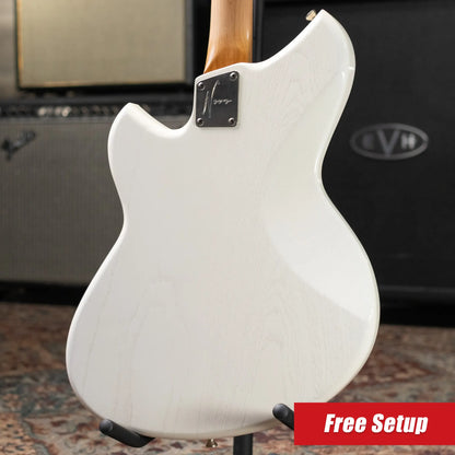 Novo Custom Shop Miris J Semi-Hollow Electric Guitar - Olympic White with Padded Soft Case