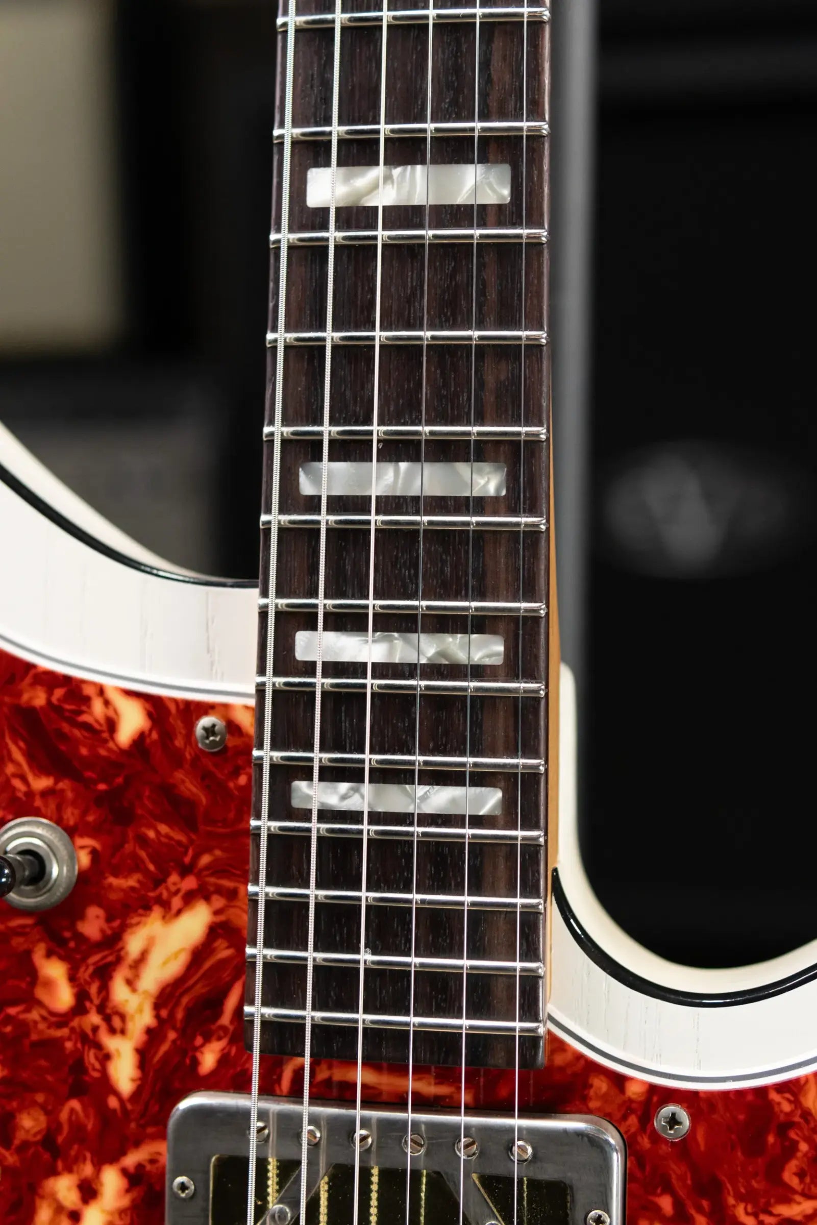 Novo Custom Shop Miris J Semi-Hollow Electric Guitar - Olympic White with Padded Soft Case