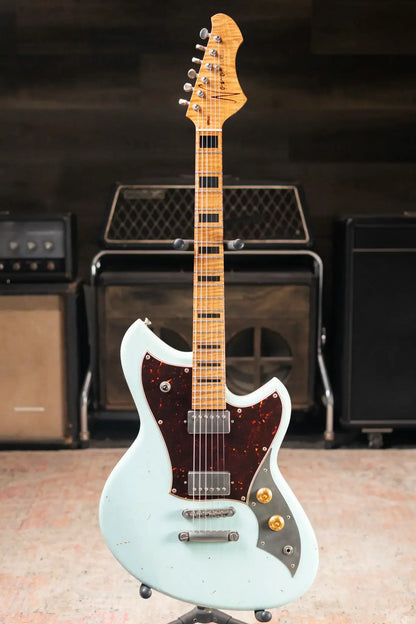 Novo Custom Shop Serus H2 Electric Guitar - Sonic Blue with Gig Bag