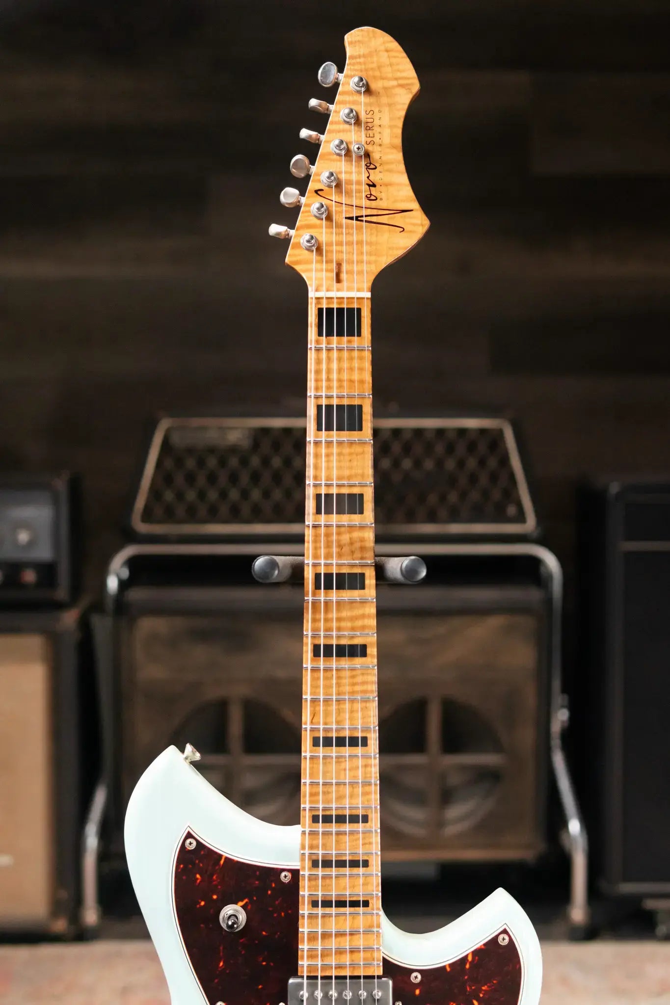 Novo Custom Shop Serus H2 Electric Guitar - Sonic Blue with Gig Bag