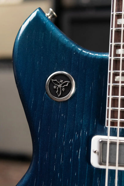 Novo Custom Shop Serus J Baritone Electric Guitar - Lake Como Blue with Softshell Case