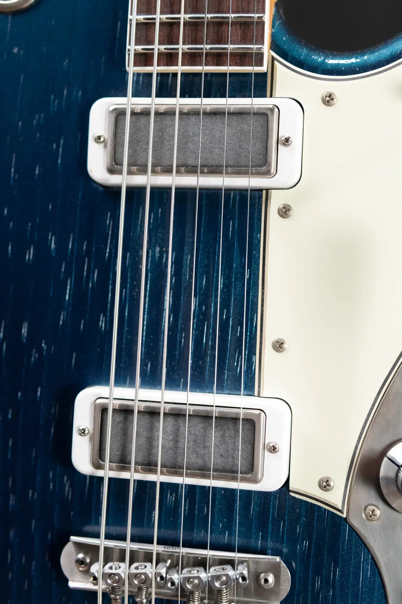 Novo Custom Shop Serus J Baritone Electric Guitar - Lake Como Blue with Softshell Case