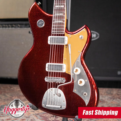 Novo Custom Shop Serus J Baritone Electric Guitar - Root Beer Sparkle with Gig Bag