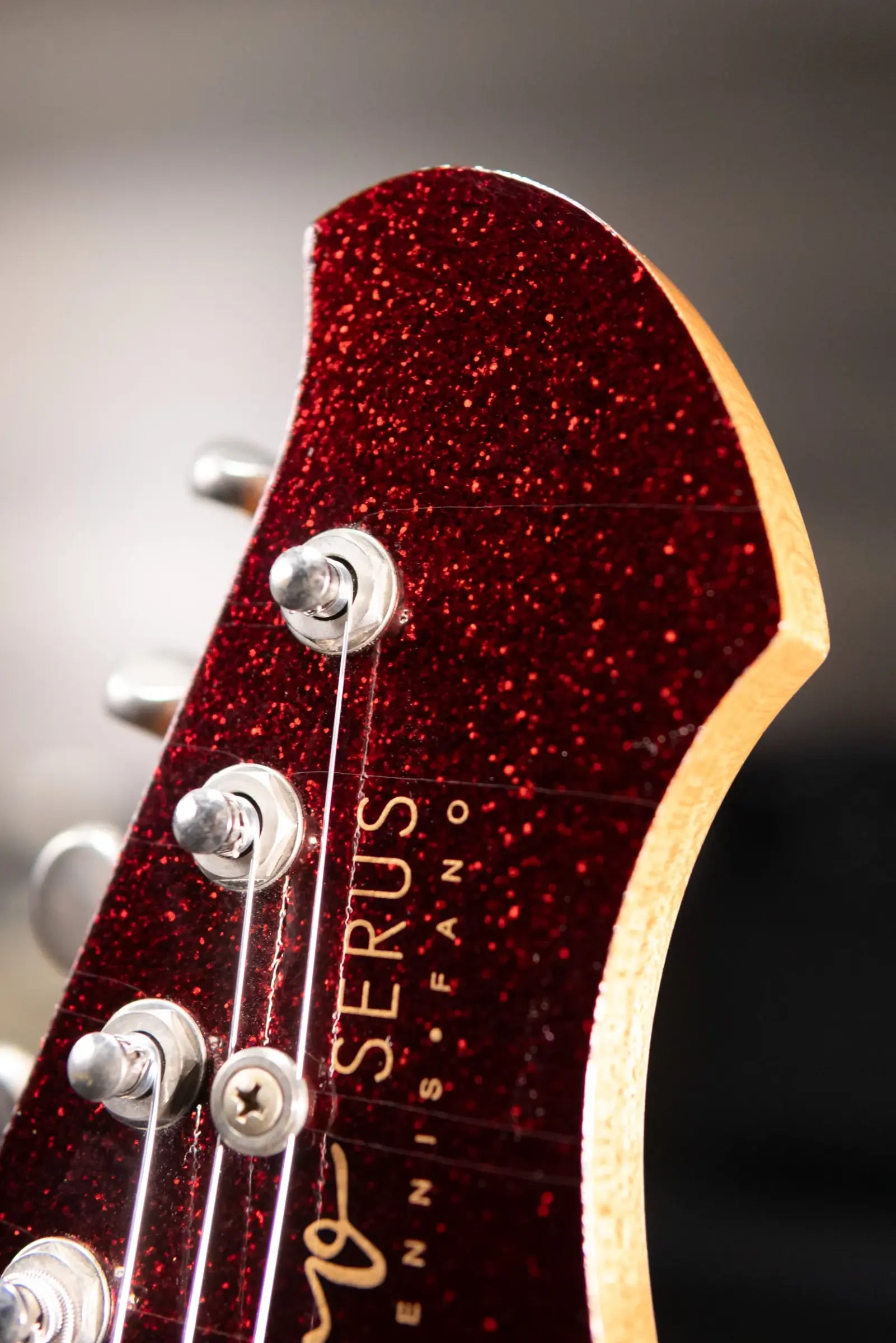 Novo Custom Shop Serus J Baritone Electric Guitar - Root Beer Sparkle with Gig Bag