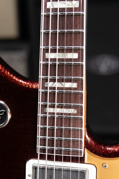 Novo Custom Shop Serus J Baritone Electric Guitar - Root Beer Sparkle with Gig Bag