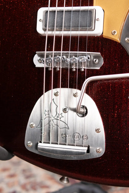 Novo Custom Shop Serus J Baritone Electric Guitar - Root Beer Sparkle with Gig Bag