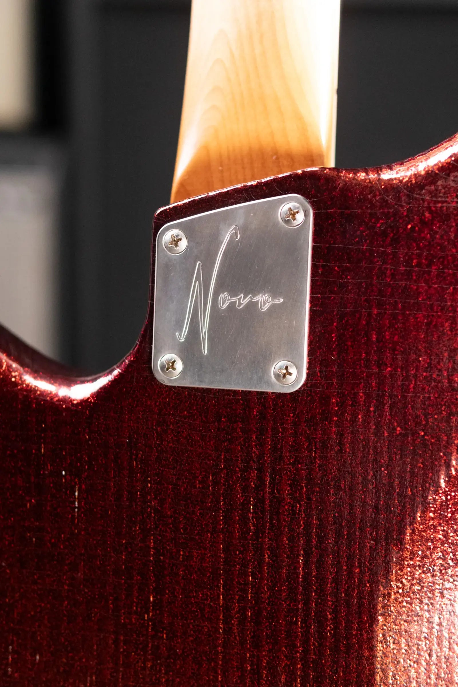 Novo Custom Shop Serus J Baritone Electric Guitar - Root Beer Sparkle with Gig Bag