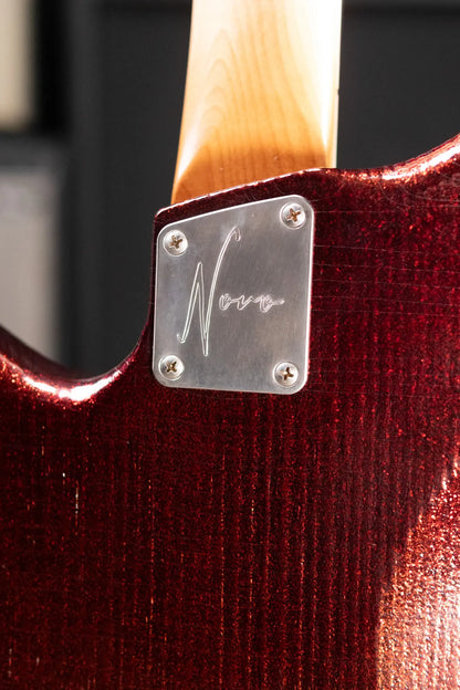 Novo Custom Shop Serus J Baritone Electric Guitar - Root Beer Sparkle with Gig Bag