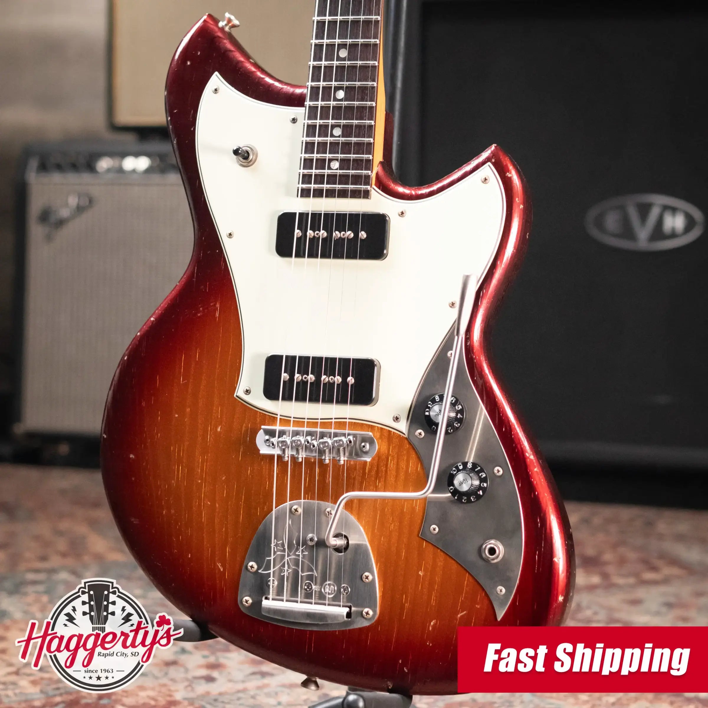 Novo Custom Shop Serus J Electric Guitar - Mayan Burst with Gig Bag