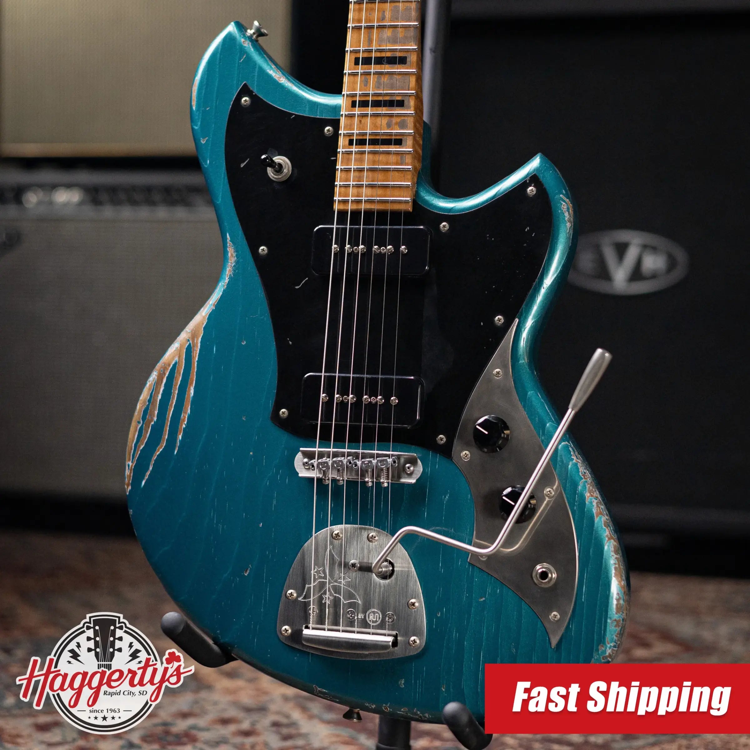 Novo Custom Shop Serus J Electric Guitar - Ocean Turquoise with Gig Bag