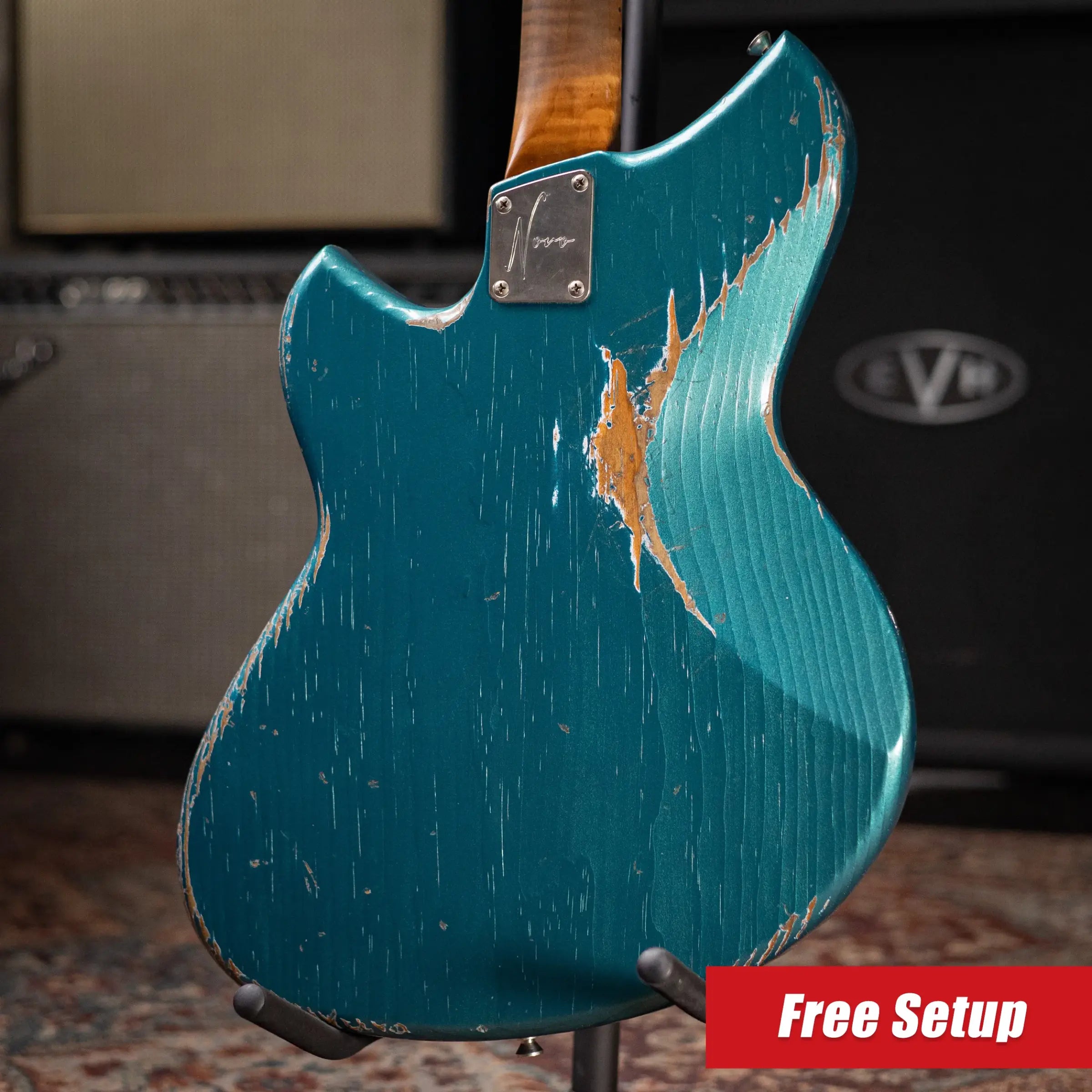 Novo Custom Shop Serus J Electric Guitar - Ocean Turquoise with Gig Bag